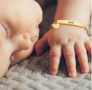 Baby name bracelet