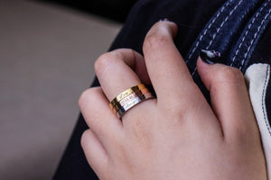 Silver and gold plated rings
