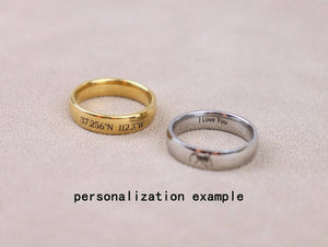 Silver and gold plated rings